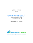 OASIS Manual - HydroLogics, Inc.