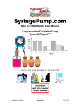 NE-9000 Peristaltic Pump User Manual