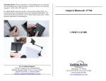 Adapted Bluetooth -#7760 USER`S GUIDE
