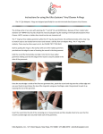 Instructions for using the Audio Desk Vinyl Cleaner Adaptor Rings