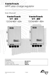 VarioTrack MPPT solar charge regulator VarioTrack