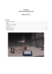 WindPitch Wind Power Experiment Kit USER MANUAL Indhold