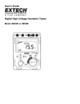 Extech 380395 / 380396 Digital High Voltage Insulation