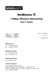 updated User Manual for NetBlaster II