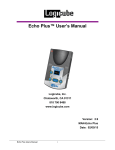 Echo Plus™ User`s Manual