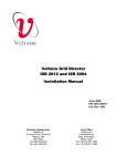 Voltaire Grid Director ISR 2012 and ISR 2004 Installation Manual