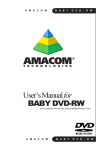 User`s Manual for BABY DVD-RW