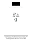 Mirac PC CNC Lathe User`s Manual.
