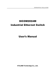 SICOM2024M Industrial Ethernet Switch User`s Manual