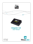 Integrator 110 User Manual - DryCal