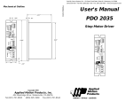 User`s Manual PDO 2035 Step Motor Driver