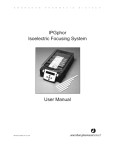 IPGphor Isoelectric Focusing System User Manual