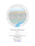 CUHP 2005 USER MANUAL - Urban Drainage and Flood Control