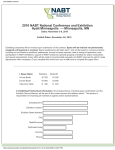 2009 Exhibitor Contract - National Association of Biology Teachers