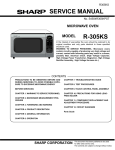 R-305KS SERVICE MANUAL