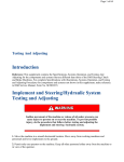 Introduction Implement and Steering/Hydraulic System