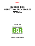 smog check inspection procedures manual