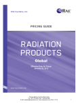 2012 Radiation Products Pricing Guide