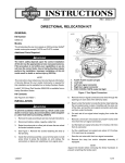 DIRECTIONAL RELOCATION KIT - Harley