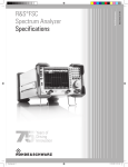 R&S®FSC Spectrum Analyzer Specifications