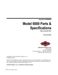 Parts and Specifications Manual for IMT Telescopic Crane