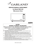 SERVICE MANUAL SUPPLEMENT for Model EM-S100