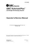 Operator`s Manual - Drucker Diagnostics