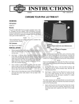 chrome tour-pak lid trim kit - HARLEY