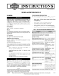 Rear Agitator Wheels Instruction Sheet - Harley