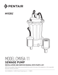sewage pump - Pentair Water Literature