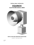 equinox electro-mechanical siren