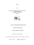 TENDER FOR SUPPLY & INSTALLATION OF TEM SAMPLE