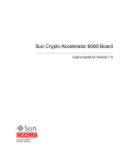 Sun Crypto Accelerator 6000 Board User`s Guide for Version 1.0