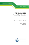 TSI Model 3063 Thermal Mass Flowmeter Manual