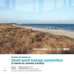 The expertise of used wind energy converters