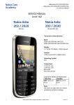 Nokia Asha 202/203 Service Manual Level 1&2