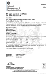 EC type-approval certificate UK 2930 Revision 4