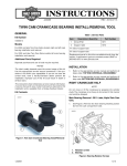 twin cam crankcase bearing install/removal tool - Harley