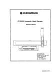 Chrompack CP 9050 Liquid sampler manual