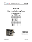 PC-250B Vital Code Following Relay