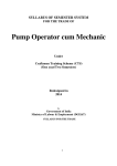 Pump Operator cum Mechanic - Directorate General of Employment