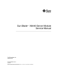 Sun Blade X6440 Server Module Service Manual