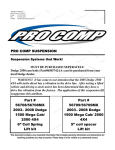 PRO COMP SUSPENSION Part # 56708/56708MX 2003– 2008