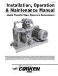 Corken Compressor parts and maintenance manual