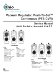 PTS Continuous Vacuum Regulator Service Manual