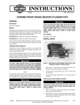 chrome front brake master cylinder kits - Harley