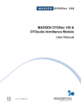 MADSEN OTOflex 100 & OTOsuite Immittance Module User Manual