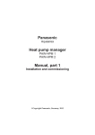 Panasonic Heat pump manager Manual, part 1