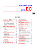 ENGINE CONTROL SYSTEM SECTION EC CONTENTS