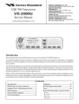 VX-2500U - R-One Trading